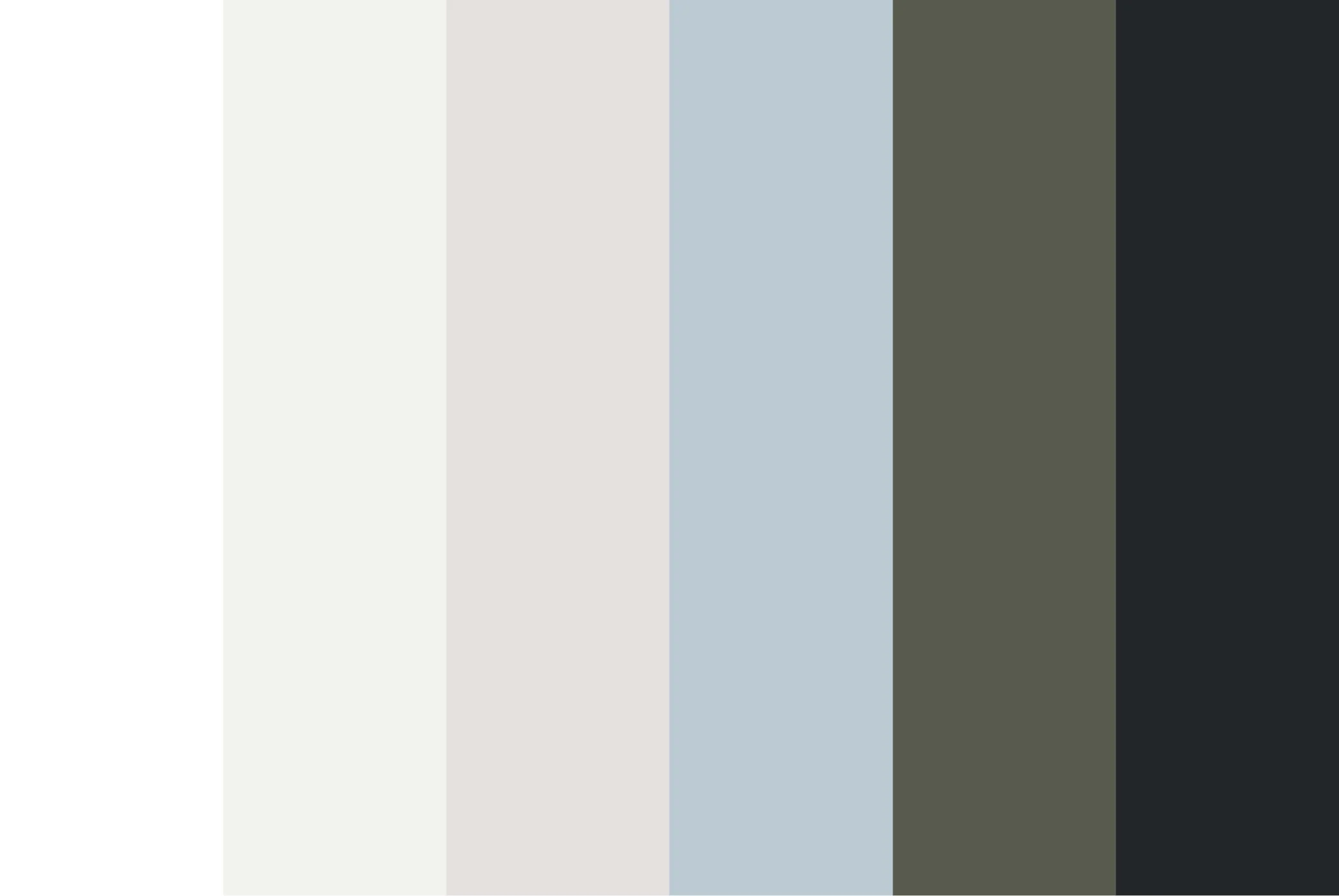 Donna Carolina color palette in six tones