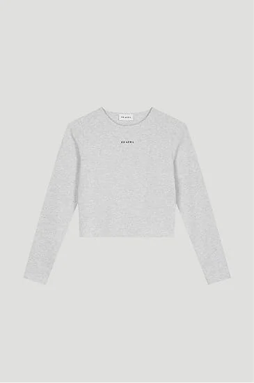 Light grey long-sleeve top